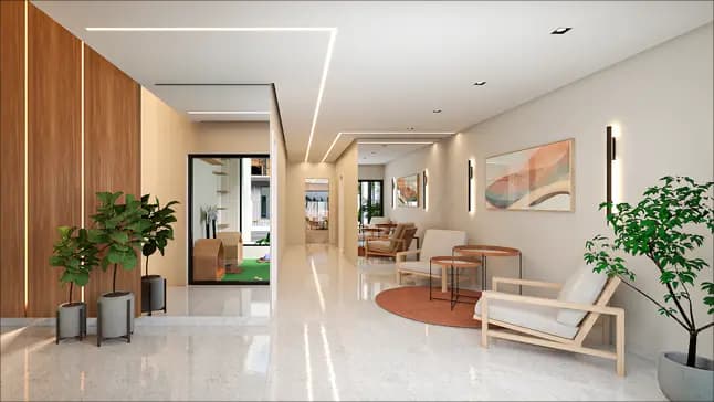 Solar das Jabuticabeiras — hall de entrada